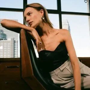 Reformation Veda Leather Top NWOT